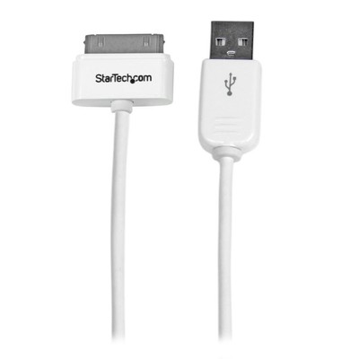 StarTech.com USB2ADC1M 1 m (3 ft) Apple 30-Pin Dock Connector to USB Cable for i