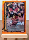 2025 Topps Chrome Jayden Daniels Auto Orange Refractor /25 SSP Commanders QB