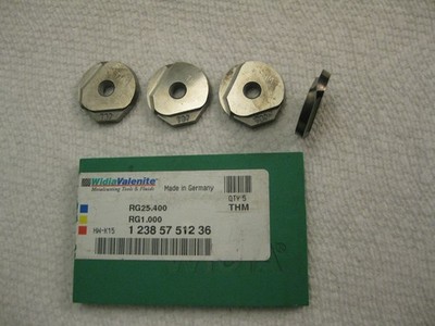 Widia Valenite RG25.4000 RG1.000 THM Lot of 4 Carbide Inserts