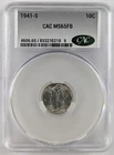 1941-S Mercury Silver Dime 10c CAC MS65 FB Full Bands 853235218