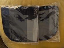 quilted waterproof seat protectors two in navy blue