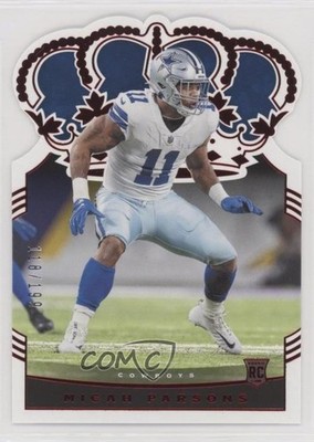 2021 Panini Chronicles Crown Royale Rookie Red /199 Micah Parsons #CR-35 RC 1k9t