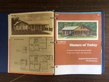 1970s Salesman's 3 Ring Binder STANDARD HOMES PLAN SERVICE 9 booklets