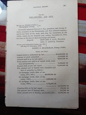 1872 train report PHILADELPHIA & ERIE RAILROAD Sunbury PA Edward Gay President 