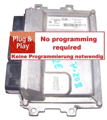 Steuergerät Peugeot 208 2008 DS3 1,2l 9811545080 60KW SW 9692765880 ECU UNLOCK
