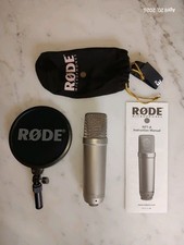 Rode NT1-A Microphone Wind Screen Case Phantom Power Tested Working