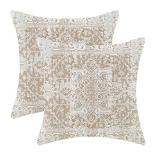Boho Pillow Covers 18x18 Inch Set of 2,Carpet Pattern Throw Pillows Case,Brow...