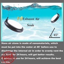 Aquarium Air Stone Disk 1.4-8 Inch Bubble Stone Disc w/ Tubing