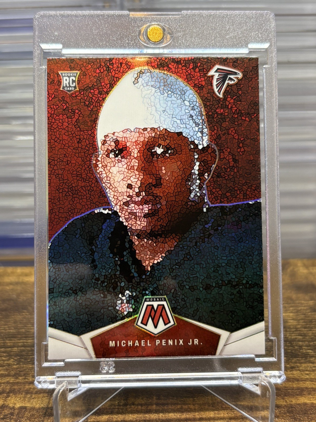 🔥 OFFERS🔥2024 Mosaic Michael Penix Jr. Rookie Micro Mosaic SSP RC Case Hit