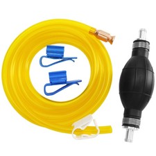 "Hand Fuel Transfer Pump for Gas, Diesel, Water  Liquids with 10 Ft Hose"