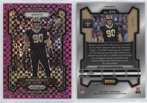 2023 Panini Prizm Rookies Purple Power Prizm /49 Bryan Bresee #372 Rookie RC