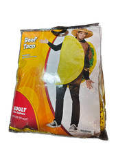 Spirit Halloween Beef Taco Adult Costume One Size Incl Sombrero and Food Outfit