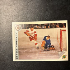 1991/92  Ultimate Hockey Original Six 6 #71 Marcel Pronovost DETROIT Red Wing