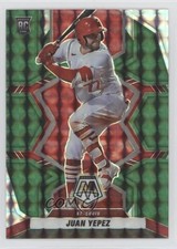 2022 Panini Mosaic Rookies Green Mosaic Prizm Juan Yepez #261 07rd