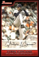 Chris Capuano 2006 Bowman #19 Brewers MLB READ FREE SHIPPING AutographDen