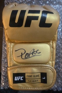 Diego Lopez Signed Gold UFC Glove Auto PSA Authentic