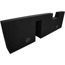 Ford F350 Super Crew Truck Dual 10" Bass 2004-2013 Dual Subwoofer Box Enclosure