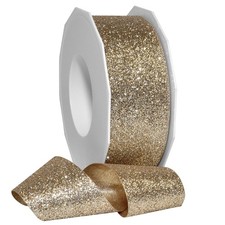 Morex Ribbon 98509/25-935 Metallic Princess Glitter, 1-1/2" x 25 yd, Bright G...