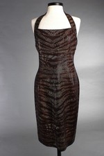 St John Knits Evening Sequined Dress Copper/Mahogany Size 6 NWT MSRP