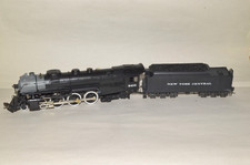 HO scale brass New York Central RR 4-6-4 steam locomotive train