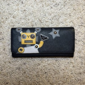 PRADA ロボットウォレット Prada Saffiano Robot 6 Key Holder Blue 753646 – FASHIONPHILE