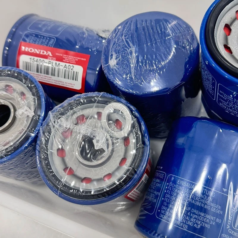 Filtros de aceite originales Honda 6 piezas con arandela de tapón de drenaje 15400-PLM-A02 NUEVO SELLADO Foto 2 de 4
