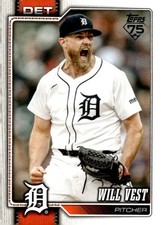 2026 Topps #121 Will Vest Detroit Tigers