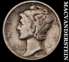 1935 Silver Mercury Dime - Scarce  Better Date  No Reserve  #K1537