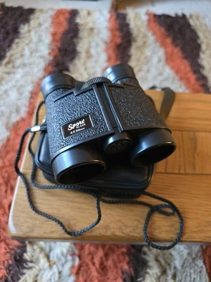 Vintage Sport Glass 4x30 Binoculars – Compact Field Glasses – With Case – Workin - Image 1 of 3