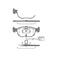 Bremsbelagsatz Scheiben 19,5 Mm Triscan Iam-Expertise FüR U.A. Ford Mondeo