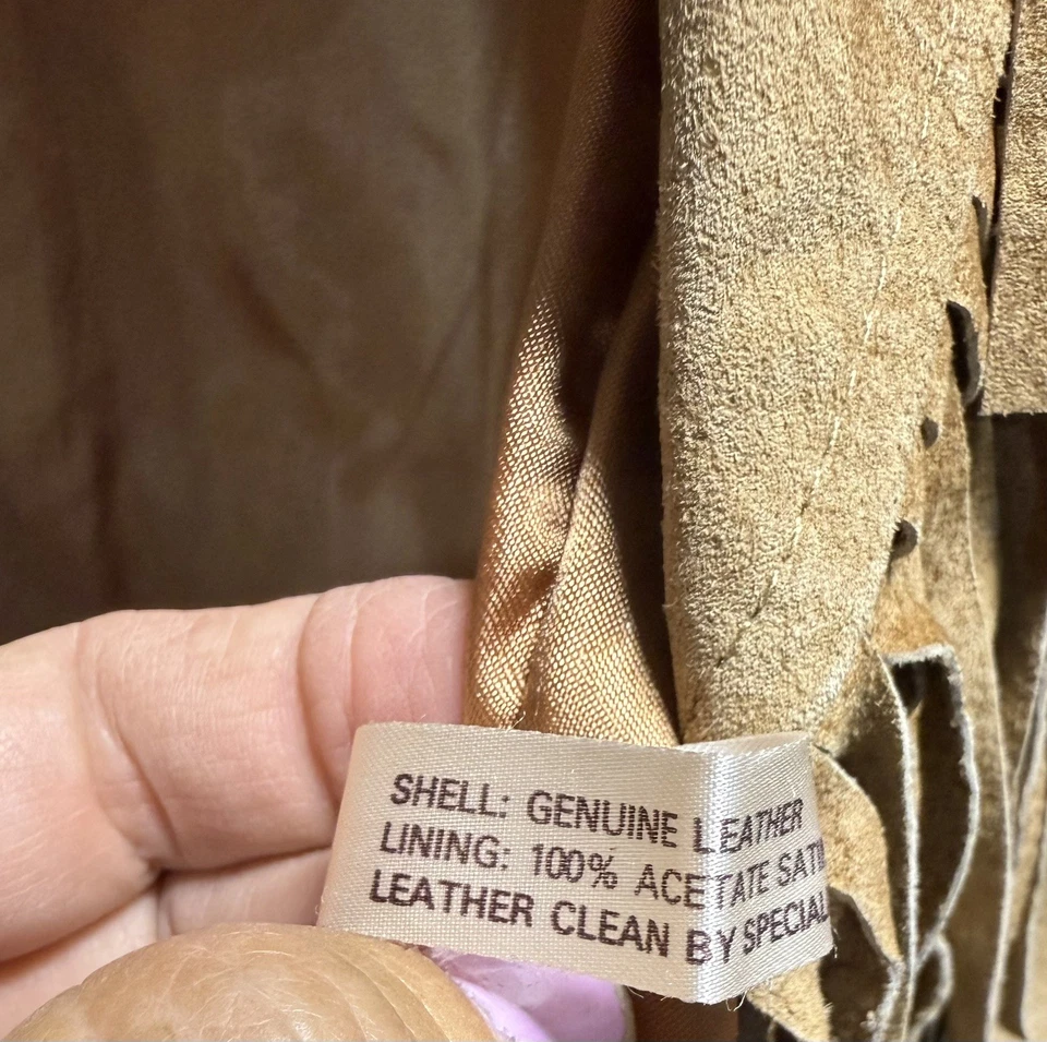 Scully Womens Suede Fringe Jacket Size 14 - Image 3 of 4