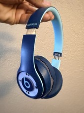 Beats Solo3 Wireless Club Collection Headphones - Navy Blue Tested Works READ 