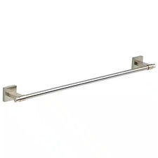 Maxted 24 In. Wall Mount Towel Bar Bath Hardware Accessory in Satin Nickel
