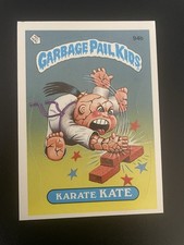 1986 Topps OS Series 3 Karate Kate GPK Garbage Pail Kids Gum or Wax Stain