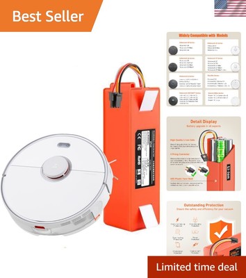 Roborock & Xiaomi Vacuum Battery - 3.5 Hour Life, Safety Features Included