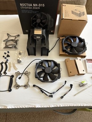 Noctua NH-D15 chromax.Black, Dual-Tower CPU Cooler (140mm, Black)