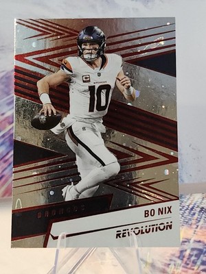 2025 Panini Revolution Bo Nix Red Cosmo #5 Broncos