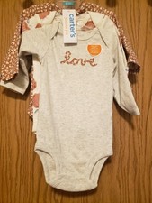 Carter's Original 3 Piece BodySuit Girls Size 3m NWT