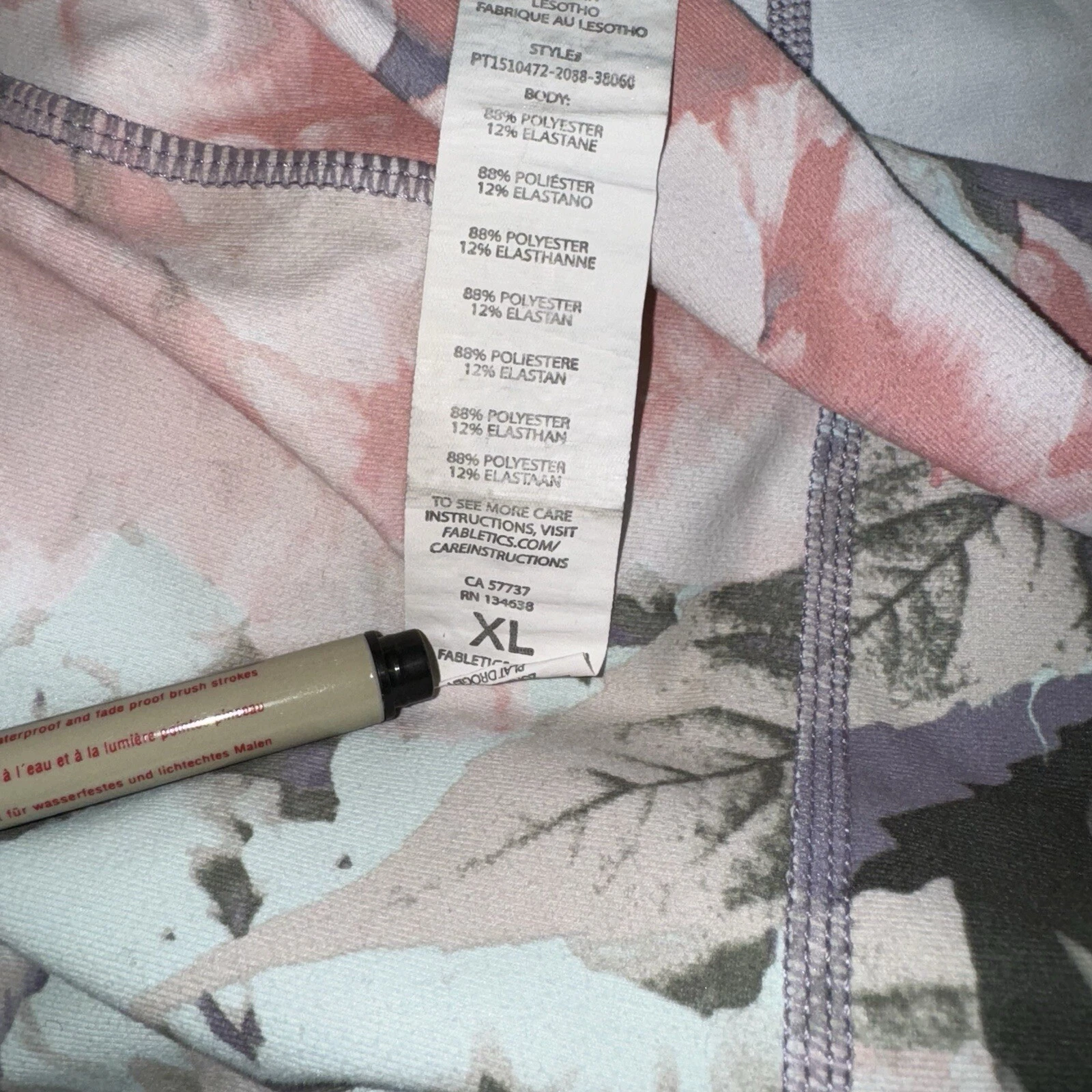 fabletics power hold secret garden floral print leggings