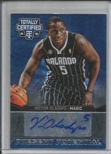 VICTOR OLADIPO 2014-15 PANINI TOTALLY CERTIFIED PRESENT POTENTIAL AUTO BLUE /99