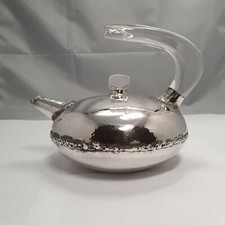 A192# Design Teekanne Sterling Silber 925 punziert & signiert Burghard OLY 1975