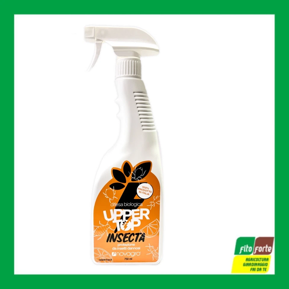 INSETTICIDA SPRAY INSECTA UPPER TOP 750ML CORROBORANTE BIO OLIO ARANCIO NOVAGRO
