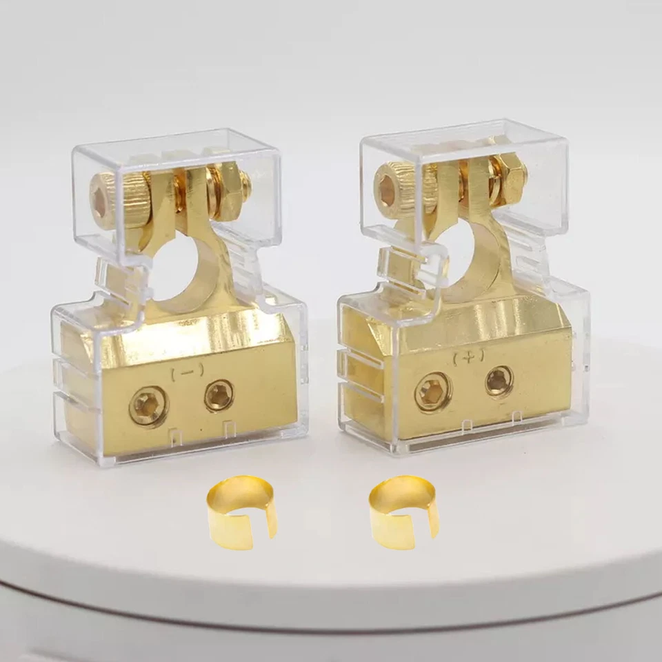 4PCS Car Battery Switch Isolator Terminal+Battery Terminal Clamp Connector Kit - Image 2 of 4