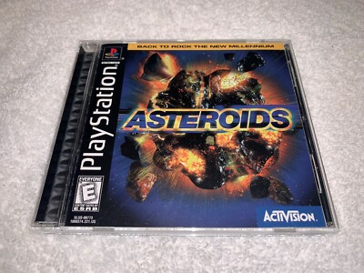 Asteroids (Sony PlayStation 1, 1998) Black Label PS1 Game Complete Excellent!