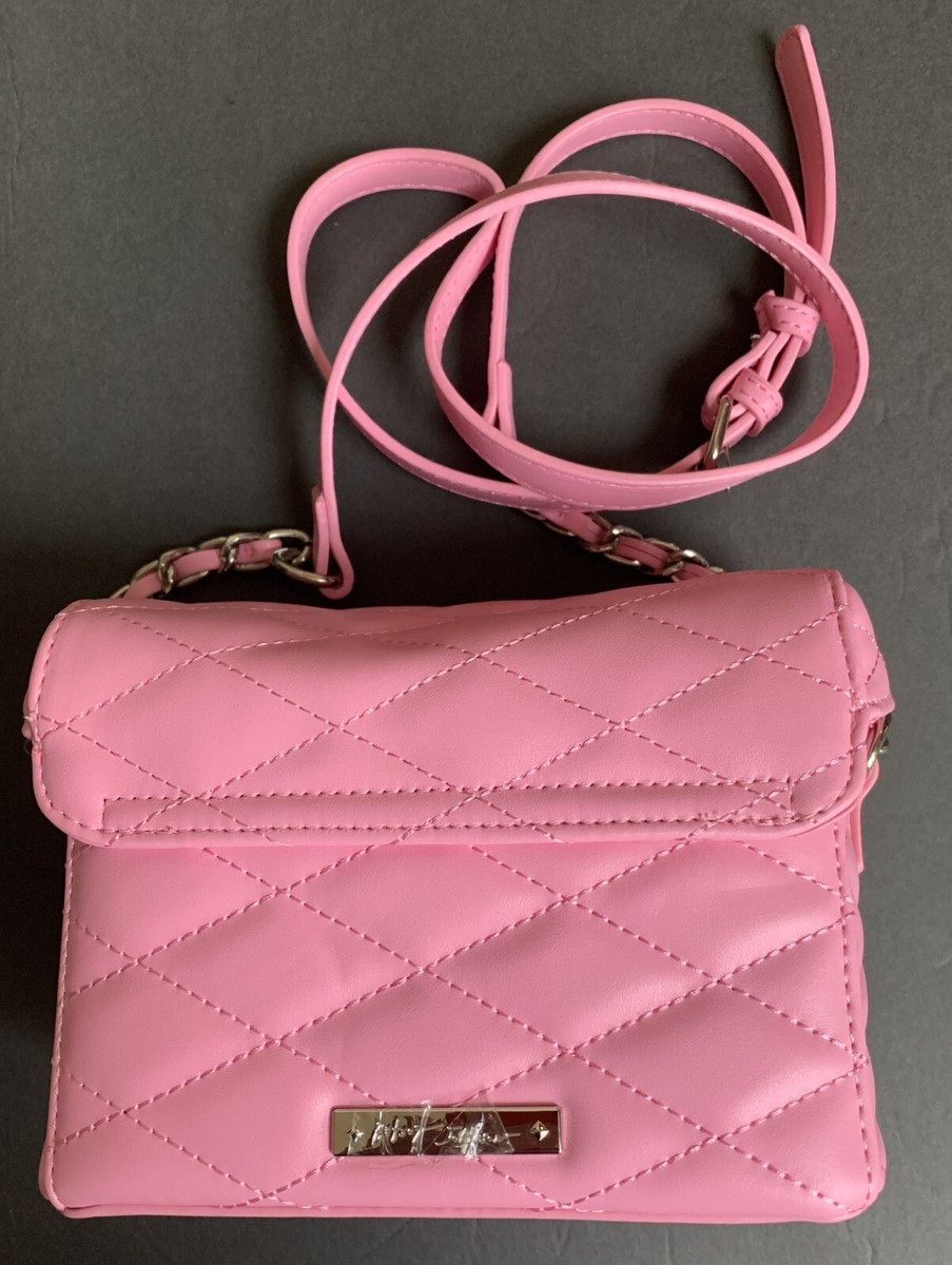 Betsey Johnson XOVIOLA Viola Skull Crossbody Purse Quilt Bag Skull