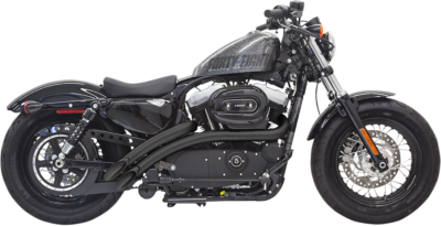 Bassani Radial Sweeper Exhaust System BLACK 2014-Up Harley