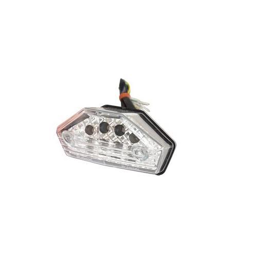 Feu arrière moto à LED adaptable pour rénovation circuit électrique 50cc
