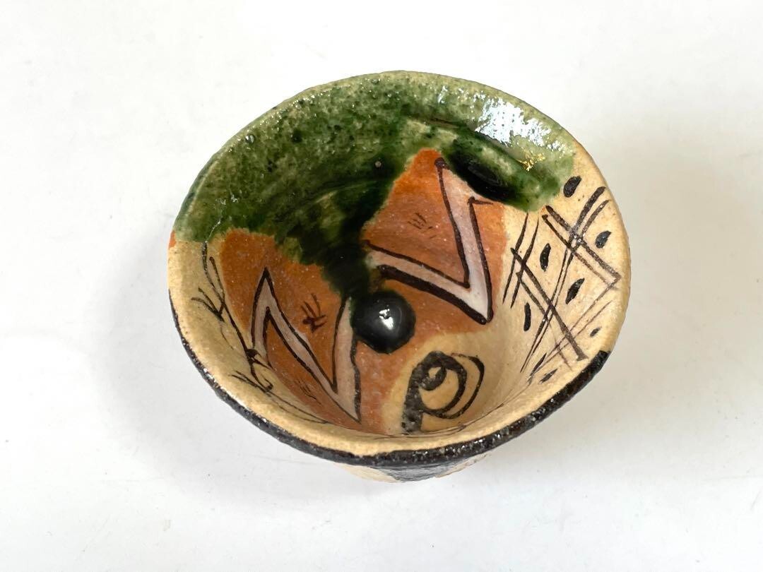 Ceramic Artist Katsunori Sawa Oribe Sake Cup Yashichidabox