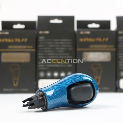 Real Blue Carbon Shift Knob For Infiniti G25 G37 FX37 EX37 QX70 Q60 QX50 - Picture 7 of 9