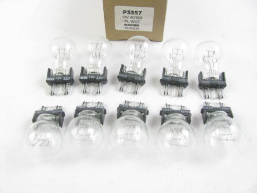 (10) Wagner P3357 Minature Brake Lamp Light Bulb - 3357 - Picture 1 of 2